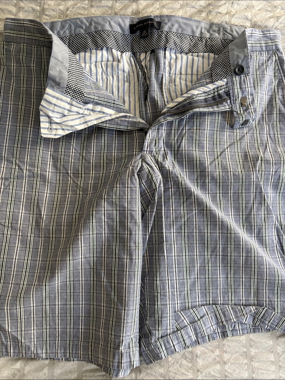 Banana Republic Striped Linen-Blend Shorts
